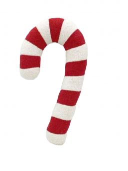 Candy cane kudde 35cm, röd