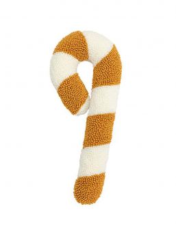 Candy cane kudde 50cm, guld