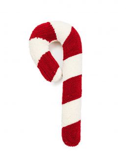 Candy cane kudde 50cm, röd