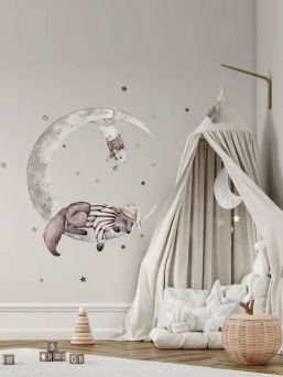 Väggklistermärke 140cm, Dreamers Moon